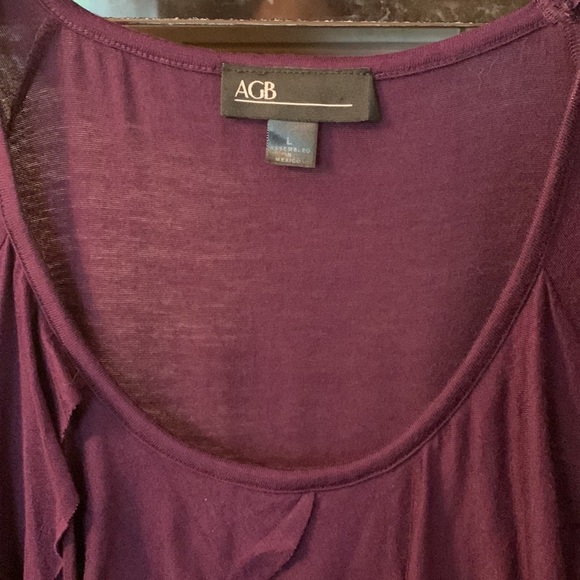 AGB Purple Layered Blouse - Picture 3 of 12